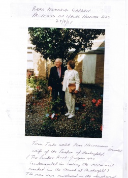 Tate_Tom_with_Frau_Beck-Ehninger_in_the_RAFA_Memorial_Garden_of_Princess_of_Wales_hospital_Ely_29_Sept_2005_small